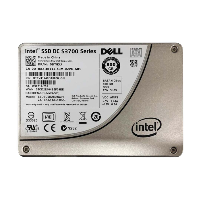 Dell 0DT8XJ | 800GB Multi-Level Cell SATA 6Gb/s 2.5-Inch Enterprise Solid State Drive Refurbished - Dell refurbished available on Gotodirect