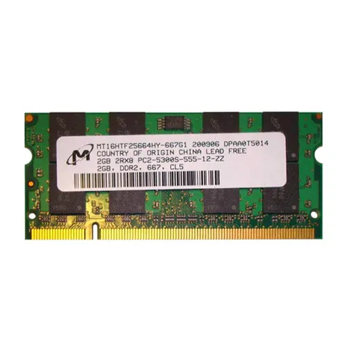 Micron MT16HTF25664HY-667G1 | 2GB DDR2-667MHz PC2-5300 Non-ECC Unbuffered SODIMM CL5 2Rx8 1.8V 200-Pin Memory Module Refurbished -  refurbished available on Gotodirect