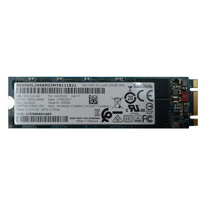 Lenovo 00UP619 | 256GB Triple-Level Cell SATA 6Gb/s M.2 2280 Solid State Drive Refurbished - Lenovo refurbished available on Gotodirect
