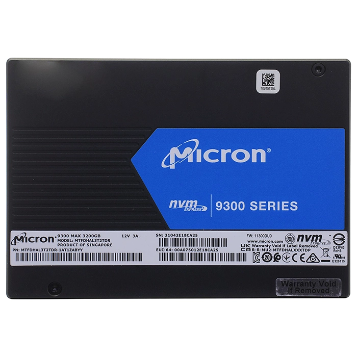 Micron MTFDHAL3T2TDR-1AT1ZABYY | 9300 Max Series 3.2TB Triple-Level Cell PCI Express NVMe 3.0 x4 3D NAND U.2 Solid State Drive Refurbished -  refurbished available on Gotodirect