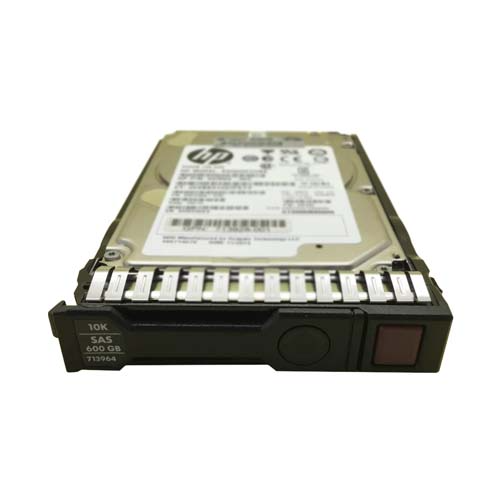 HP 713964-001 | 600GB 10000RPM SAS 6Gb/s (512n) Hot-Pluggable SFF 2.5-inch Hard Drive for Gen8/10 ProLiant Server/Storage Array Refurbished - Hewlett-Packard (ou HP en abrégé) refurbished available on Gotodirect