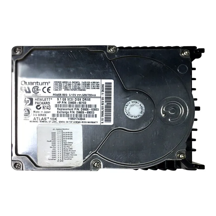Buy HP D8608-60103 | 9.1GB 10000RPM Ultra-160 SCSI 68-Pin LVD 3.5-Inch Internal Hard Drive Refurbished - $343.33 HP D8608-60103 | 9.1GB 10000RPM Ultra-160 SCSI 68-Pin LVD 3.5-Inch Internal Hard Drive Refurbished - Hewlett-Packard (ou HP en abrégé) refurbished available on Gotodirect