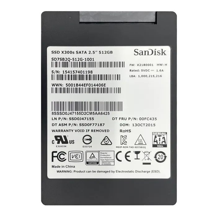 Lenovo 00FC435 | 512GB SATA 6Gb/s 2.5-Inch Solid State Drive Refurbished - Lenovo refurbished available on Gotodirect