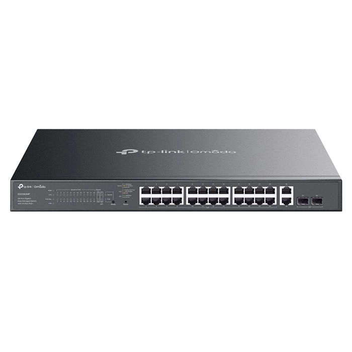 TP-LINK ES228GMP | Omada 28-Port Gigabit Easy Managed Switch with 24-Port PoE+ Refurbished - TP-Link refurbished available on Gotodirect