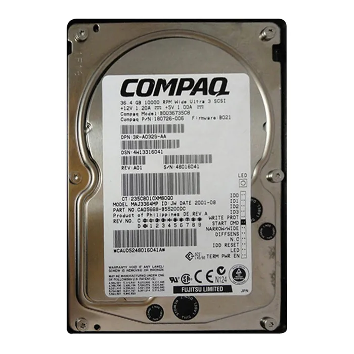 HP BD036735C8 | 36.4GB 10000RPM Ultra160 SCSI LVD 68-Pin 3.5-Inch Hard Drive Refurbished - Hewlett-Packard (ou HP en abrégé) refurbished available on Gotodirect