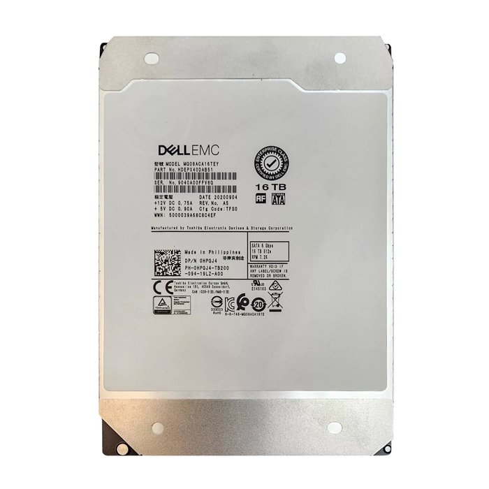Dell HPGJ4 | 16TB 7200RPM SATA 6Gb/s Hot-Pluggable 512MB Cache (512e) 3.5-Inch Hard Drive for PowerEdge Server Refurbished - Dell refurbished available on Gotodirect