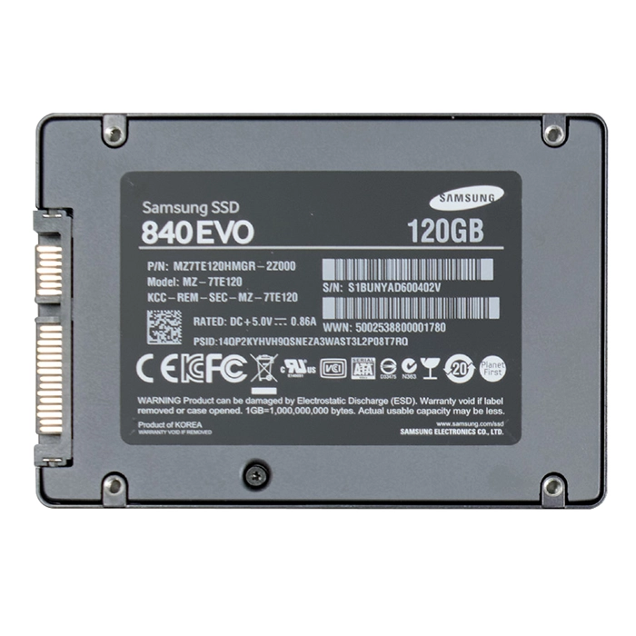 Samsung MZ-7TE120BW | 840 EVO Series 120GB 2.5-inch 6GB/s SATA 256MB Cache V-NAND 3bit MLC Solid State Drive Refurbished - Samsung refurbished available on Gotodirect