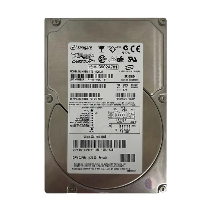 Dell 2F858 | 18.4GB 10000RPM Ultra320 SCSI 4MB Cache 68-Pin 3.5-Inch Hard Drive Refurbished - Dell refurbished available on Gotodirect