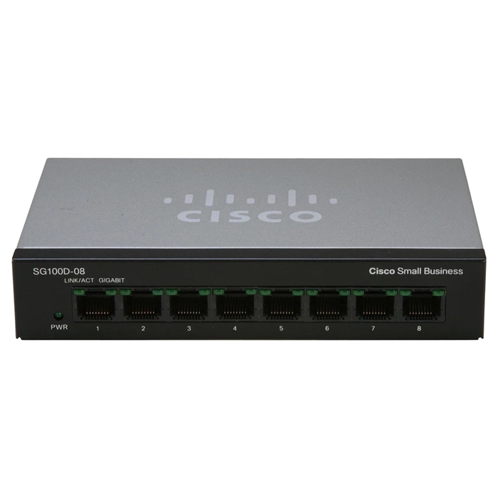 Buy Cisco SG100D-08-NA | Small Business 100 Series SG100D-08 8 x 10/100/1000Base-T RJ-45 Layer 2 Unmanaged Gigabit Ethernet Network Desktop Switch Refurbished - $74.00 Cisco SG100D-08-NA | Small Business 100 Series SG100D-08 8 x 10/100/1000Base-T RJ-45 Layer 2 Unmanaged Gigabit Ethernet Network Desktop Switch Refurbished - Cisco Systems Inc. refurbished available on Gotodirect