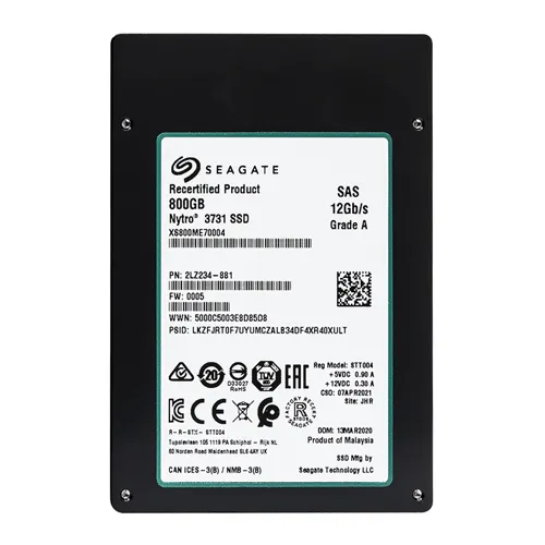 Seagate XS800ME70004 | Nytro 3731 800GB SAS 12Gb/s 2.5-Inch Solid State Drive Refurbished - Seagate refurbished available on Gotodirect