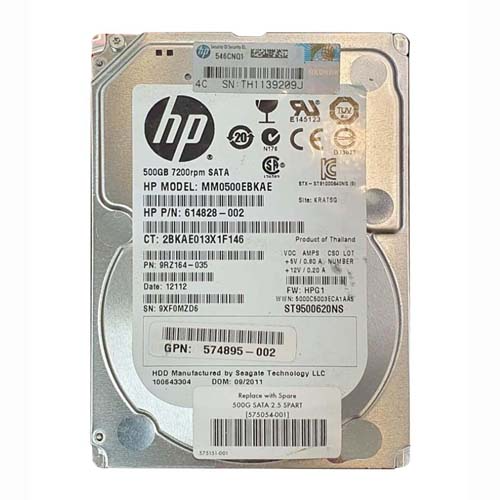 Buy HP 575151-001 | 500GB 7200RPM SATA 3Gb/s 16MB Cache 2.5-inch Midline Hard Drive Refurbished - $288.44 HP 575151-001 | 500GB 7200RPM SATA 3Gb/s 16MB Cache 2.5-inch Midline Hard Drive Refurbished - Hewlett-Packard (ou HP en abrégé) refurbished available on Gotodirect