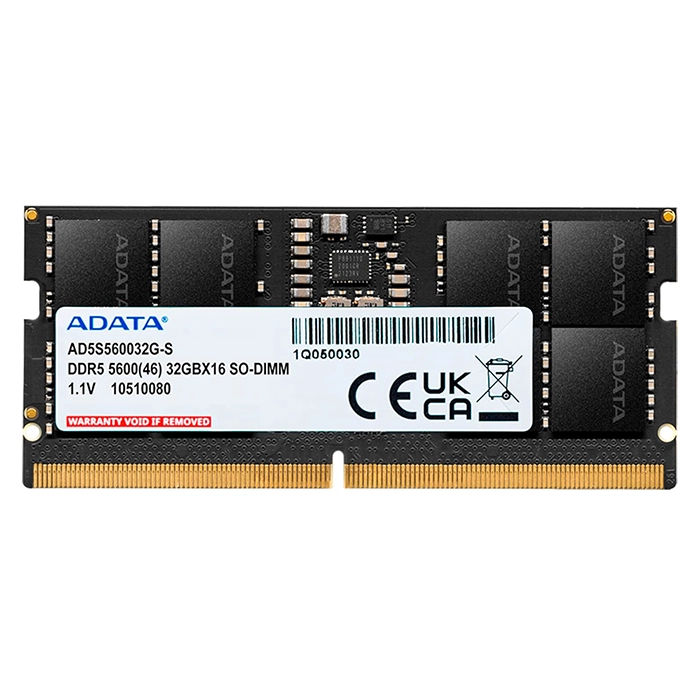 Adata AD5S560032G-S | 32GB DDR5-5600MHz Non-ECC Unbuffered CL46 262-Pin SODIMM 1.1V 2Rx8 Memory Module Refurbished - ADATA refurbished available on Gotodirect