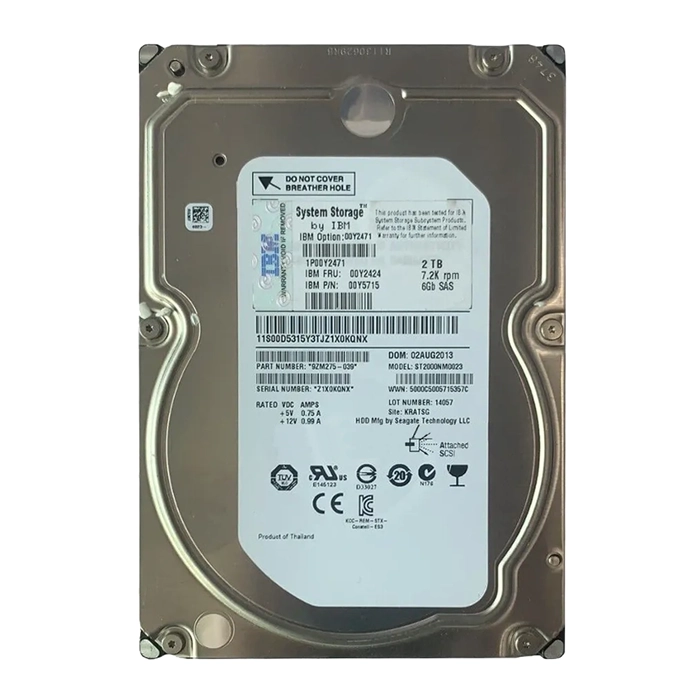 Buy IBM 00Y2424 | 2TB 7200RPM Near Line SAS 6Gb/s 64MB Cache 3.5-Inch Hard Drive Refurbished - $410.83 IBM 00Y2424 | 2TB 7200RPM Near Line SAS 6Gb/s 64MB Cache 3.5-Inch Hard Drive Refurbished - refurbished available on Gotodirect