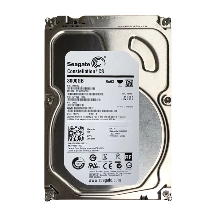 Dell 6C58N | 3TB 7200RPM SATA 6Gb/s 64MB Cache 3.5-Inch Hard Drive Refurbished - Dell refurbished available on Gotodirect