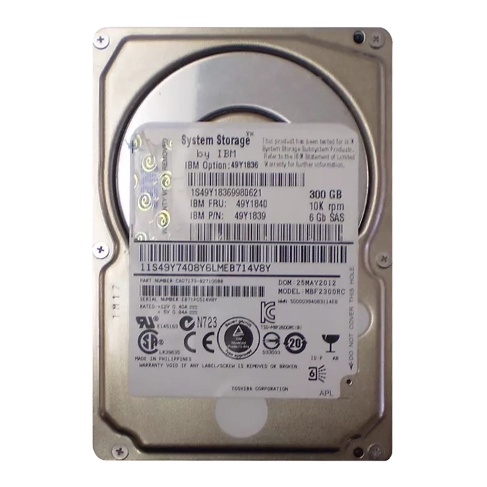Buy IBM 49Y1836 | 300GB 10000RPM SAS 6Gb/s 64MB Cache 2.5-Inch Hard Drive Refurbished - $232.67 IBM 49Y1836 | 300GB 10000RPM SAS 6Gb/s 64MB Cache 2.5-Inch Hard Drive Refurbished - refurbished available on Gotodirect
