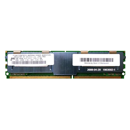 Micron MT18GTF25672FDY-667E2N8 | 2GB DDR2-667MHz PC2-5300 ECC Fully Buffered FB-DIMM CL5 2Rx8 1.8V 240-Pin Memory Module Refurbished -  refurbished available on Gotodirect