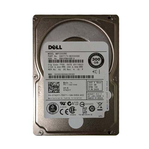 Dell 740Y7 | 300GB 10000RPM SAS 6Gb/s Hot-Pluggable 16MB Cache 2.5-Inch Hard Drive for PowerEdge Server & PowerVault Storage Array Refurbished - Dell refurbished available on Gotodirect