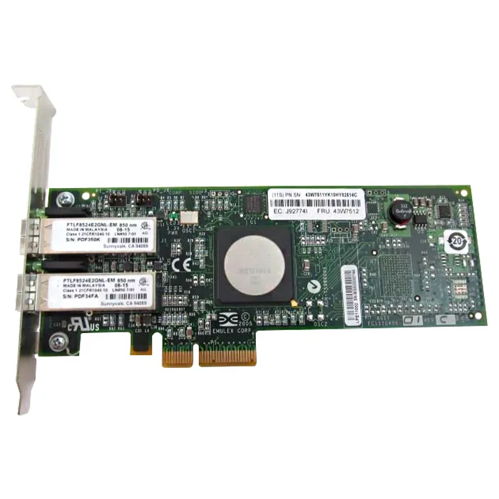 IBM 42C2071 | Dual-Ports 4Gb/s Fibre Channel PCI Express Network Adapter Host Bus Network Adapter by Emulex Refurbished -  refurbished available on Gotodirect
