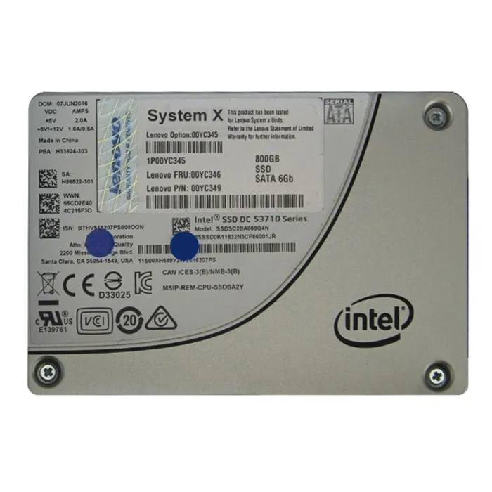 Lenovo 00YC345 | 800GB Multi-Level Cell SATA 6Gb/s 2.5-Inch Solid State Drive Refurbished - Lenovo refurbished available on Gotodirect