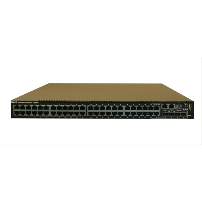 Dell 07048P | PowerConnect 7000 Series 7048P 48 x Ports PoE 10/100/1000Base-T + 4 x SFP+ Ports Layer 3 Managed 1U Rack-mountable Gigabit Ethernet Network Switch Refurbished - Dell refurbished available on Gotodirect