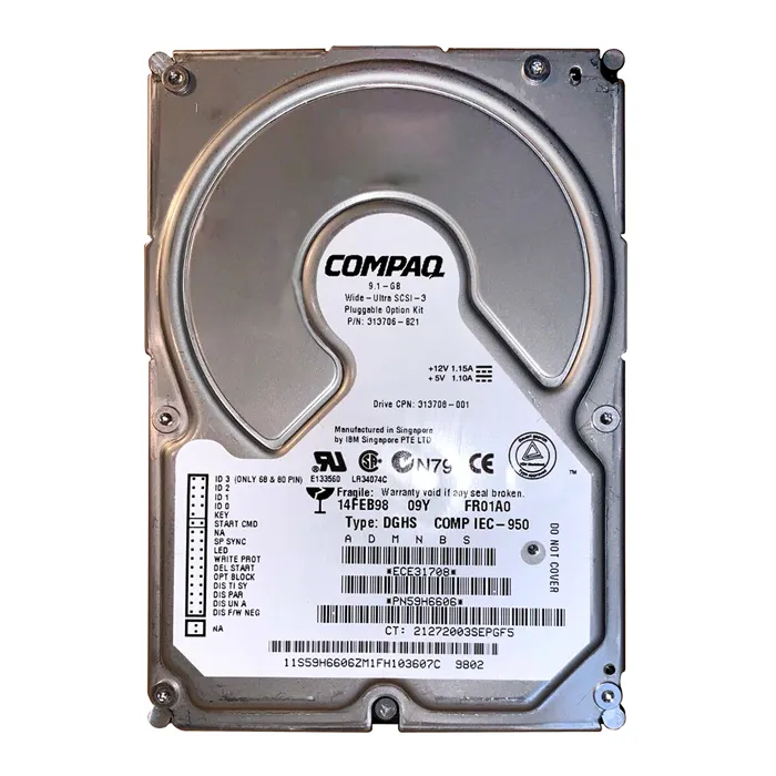 IBM 59H6606 | 9.1GB 7200RPM Ultra Wide SCSI 80-Pin 1MB Cache 3.5-Inch Hard Drive Refurbished -  refurbished available on Gotodirect