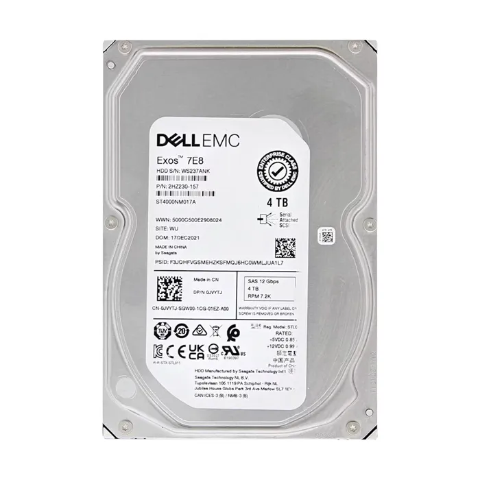 Dell JVYTJ | 4TB 7200RPM SAS 12Gb/s 3.5-Inch Hard Drive Refurbished - Dell refurbished available on Gotodirect