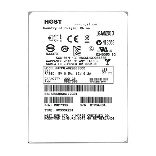 Buy HGST HUSSL4020BSS600 | Ultrastar SSD400S.B Series 200GB Single-Level-Cell SAS 6Gb/s 2.5-inch Solid State Drive Refurbished - $144.02 HGST HUSSL4020BSS600 | Ultrastar SSD400S.B Series 200GB Single-Level-Cell SAS 6Gb/s 2.5-inch Solid State Drive Refurbished - HGST (a subsidiary of Western Digital) refurbished available on Gotodirect