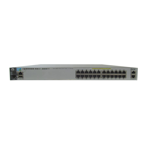 HP J9587A#ABA | Aruba 3800 Series 3800-24G-PoE+-2XG 24 x 10/100/1000Base-T RJ-45 PoE+ and 2 x 10GBase-T RJ-45 Ports and 1 x Stacking Module Slot Layer 3 Managed Gigabit Ethernet Network Switch Refurbished - Hewlett-Packard (ou HP en abrégé) refurbished available on Gotodirect