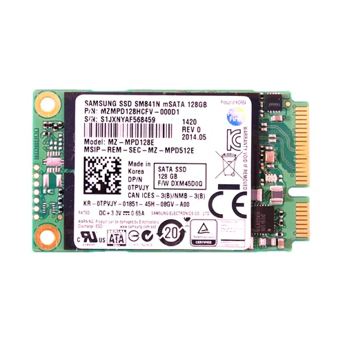 Samsung MZ-MPD128E | SM841 Series 128GB Multi-Level Cell SATA 6Gb/s mSATA 1.8-Inch Solid State Drive Refurbished - Samsung refurbished available on Gotodirect