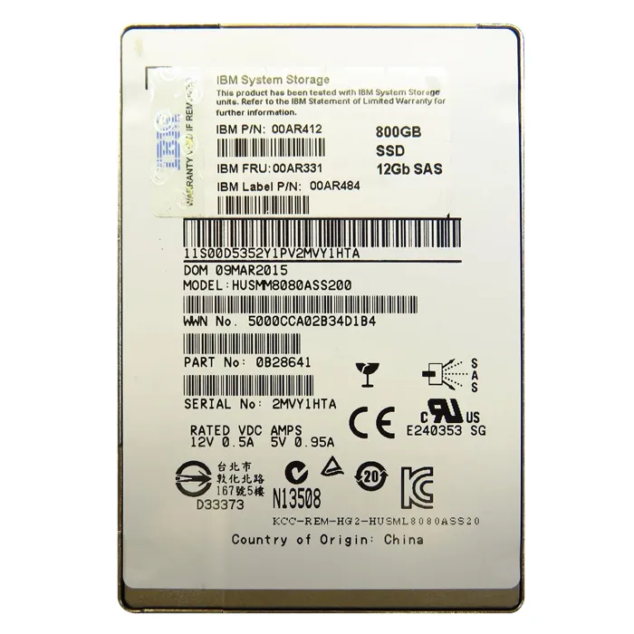 IBM 00AR484 | 800GB SAS 12Gb/s 2.5-Inch Solid State Drive Refurbished -  refurbished available on Gotodirect