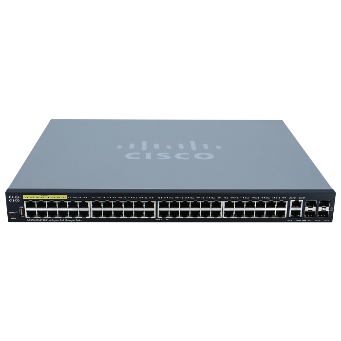 Cisco SG350-52MP-K9-NA | Small Business SG350-52MP 48 x Ports POE+ 10/100/1000Base-T + 4 x SFP Ports Layer 3 Managed Gigabit Ethernet Switch Refurbished - Cisco Systems Inc. refurbished available on Gotodirect