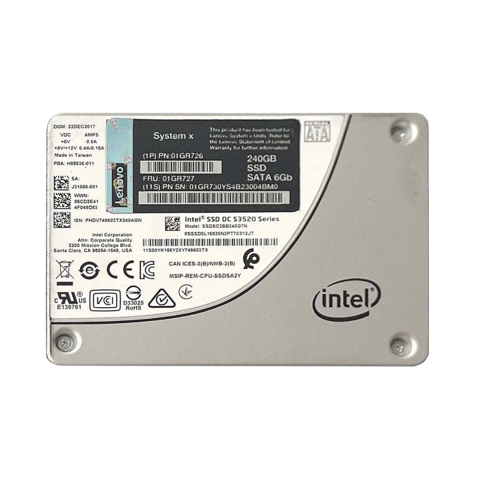 Lenovo 01GR727 | 240GB MLC SATA 6GB/s 2.5-Inch Internal Solid State Drive Refurbished - Lenovo refurbished available on Gotodirect