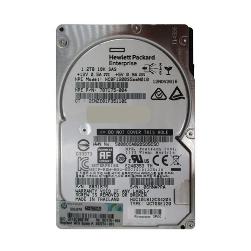 HP HCBF1200S5XEN010 | 1.2TB 10000RPM SAS 6Gb/s 2.5-Inch Hard Drive for 3PAR StoreServ 20000 Refurbished - Hewlett-Packard (ou HP en abrégé) refurbished available on Gotodirect