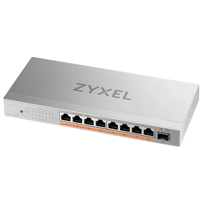 Buy ZyXEL XMG-108HP | 8-Ports 2.5GbE PoE Unmanaged Switch with 10GbE Uplink Refurbished - $527.54 ZyXEL XMG-108HP | 8-Ports 2.5GbE PoE Unmanaged Switch with 10GbE Uplink Refurbished - Zyxel refurbished available on Gotodirect