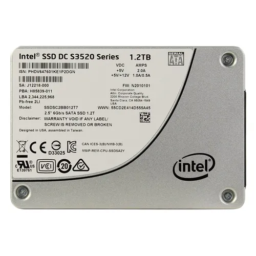 Intel SSDSC2BB012T7 | S3520 1.2TB Multi-Level Cell SATA 6Gb/s 2.5-Inch Solid State Drive Refurbished - Intel refurbished available on Gotodirect