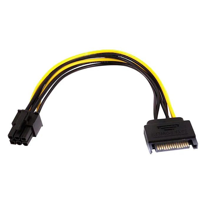Monoprice 8494 | 8in SATA 15pin to 6pin PCI Express Card Power Cable Refurbished -  refurbished available on Gotodirect