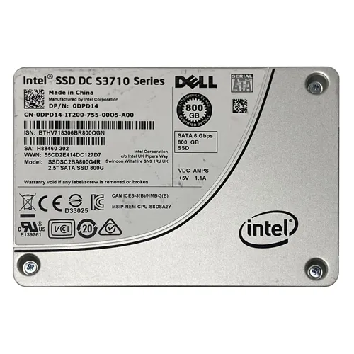 Dell 0DPD14 | 800GB Multi-Level Cell SATA 6Gb/s Write Intensive 2.5-Inch Solid State Drive for PowerEdge Servers Refurbished - Dell refurbished available on Gotodirect
