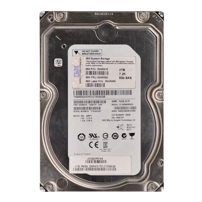 IBM 00AR415 | 2TB 7200RPM Near Line SAS 6Gb/s 3.5-Inch Hard Drive for Storwize Storage System Refurbished -  refurbished available on Gotodirect