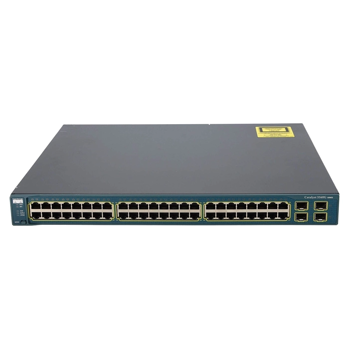 Cisco WS-C3560G-48TS-S | Catalyst 3560 Series 3560G-48TS 48 x RJ-45 Ports 10/100/1000Base-T + 4 x SFP Ports Layer 3 Managed 1U Rack-mountable Gigabit Ethernet Network Switch Refurbished - Cisco Systems Inc. refurbished available on Gotodirect