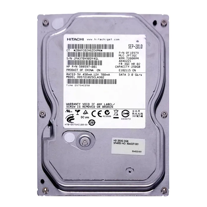 HGST HDS721025CLA382 | Deskstar 7K1000.C Series 250GB 7200RPM SATA 3Gb/s 8MB Cache 3.5-inch Hard Drive Refurbished - HGST (a subsidiary of Western Digital) refurbished available on Gotodirect