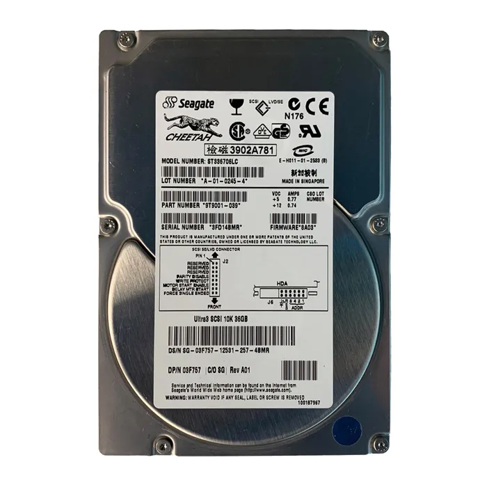 Dell 03F757 | 36.7GB 10000RPM Ultra160 SCSI 4MB Cache 80-Pin 3.5-Inch Hard Drive Refurbished - Dell refurbished available on Gotodirect