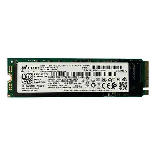 Dell WGFH4 | 256GB Triple-Level Cell PCI Express NVMe 3.0 x4 M.2 2280 Solid State Drive Refurbished - Dell refurbished available on Gotodirect