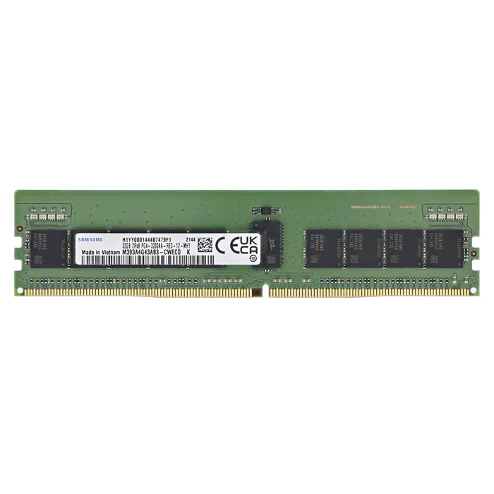 Samsung M393A4G43AB3-CWEC0 | 32GB DDR4-3200MHz PC4-25600 ECC Registered RDIMM CL22 2Rx8 1.2V 288-Pin Memory Module Refurbished - Samsung refurbished available on Gotodirect
