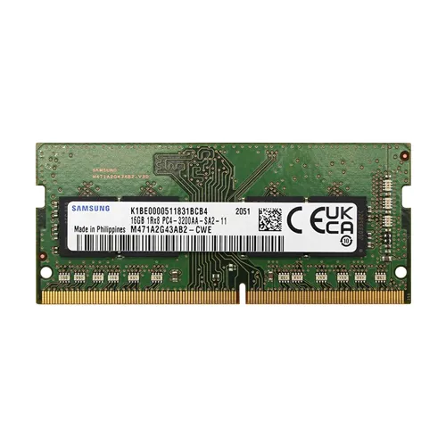 Samsung M471A2G43AB2-CWE | 16GB DDR4-3200MHz PC4-25600 Non-ECC Unbuffered SODIMM CL22 1Rx8 1.2V 260-Pin Memory Module Refurbished - Samsung refurbished available on Gotodirect