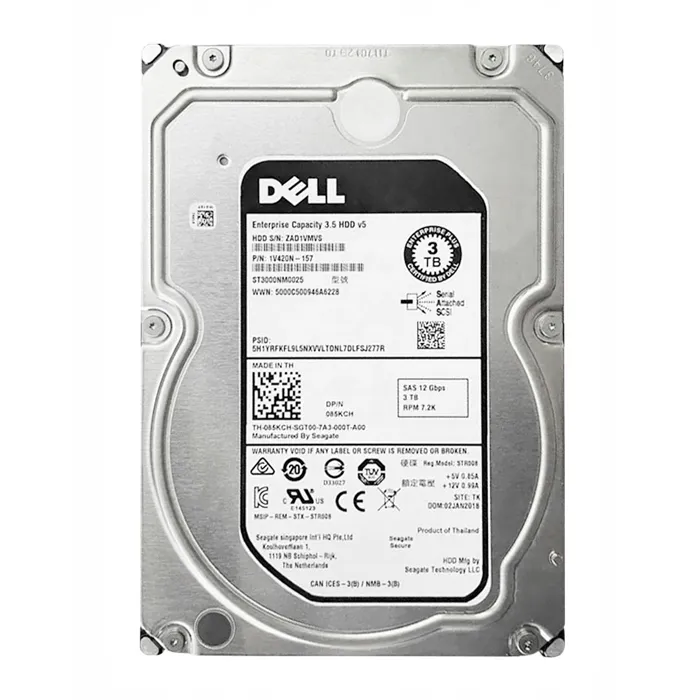 Dell 85KCH | 3TB 7200RPM SAS 12Gb/s Hot-Pluggable 3.5-Inch Hard Drive for Compellent Storage Array Refurbished - Dell refurbished available on Gotodirect