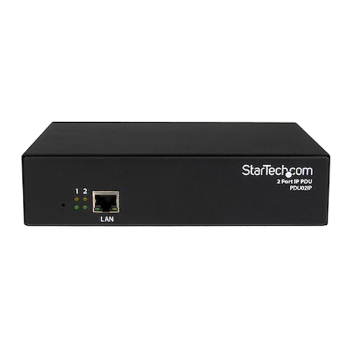 StarTech PDU02IP | 2-Port Switched IP Pdu Single-Phase Remotely Managed IP Power Switch External Network Black Refurbished - StarTech.com (standardized as per the brand's official website refurbished available on Gotodirect