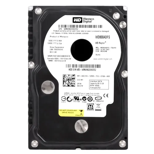 Western Digital WD800ADFS | Raptor 80GB 10000RPM SATA 3Gb/s 16MB Cache (RoHS) 3.5-Inch Hard Drive Refurbished - Western Digital refurbished available on Gotodirect