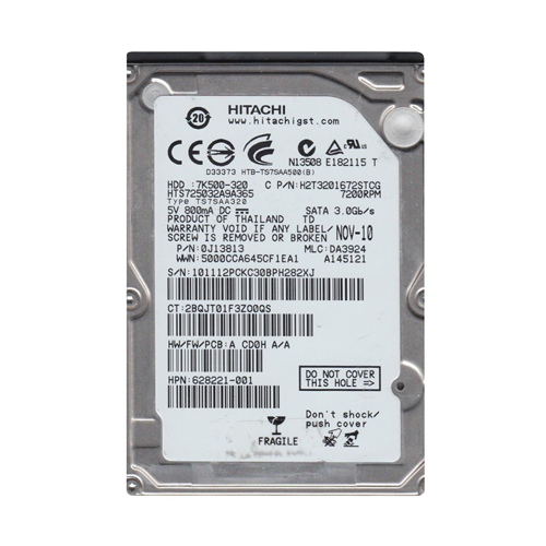 HP 628221-001 | 320GB 7200RPM SATA 3Gb/s 16MB Cache 2.5-inch Hard Drive Refurbished - Hewlett-Packard (ou HP en abrégé) refurbished available on Gotodirect