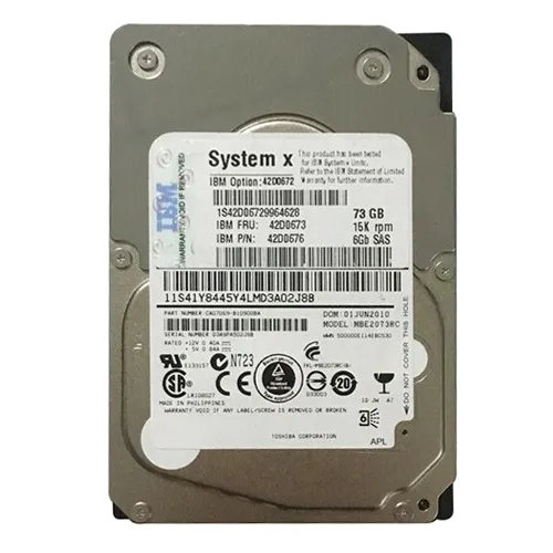 IBM 42D0676 | 73GB 15000RPM SAS 6Gb/s Hot Swappable 16MB Cache 2.5-Inch Hard Drive for System x32XX M3 Refurbished -  refurbished available on Gotodirect