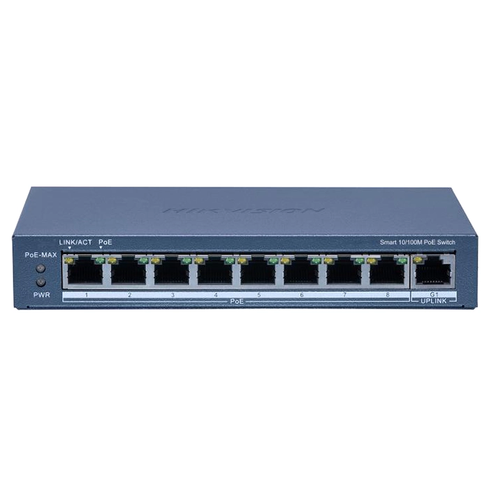 Hikvision DS-3E1309P-EI | 8-Ports Fast Ethernet PoE 110W Smart Network Switch Refurbished -  refurbished available on Gotodirect